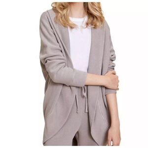 Barefoot Dreams Malibu Collection 100% cotton Brushed Terry cardigan sz XXS/XS